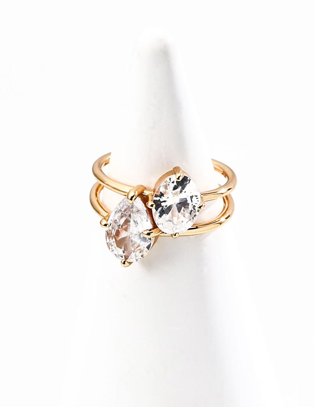 S925 silver minimalist zircon ring