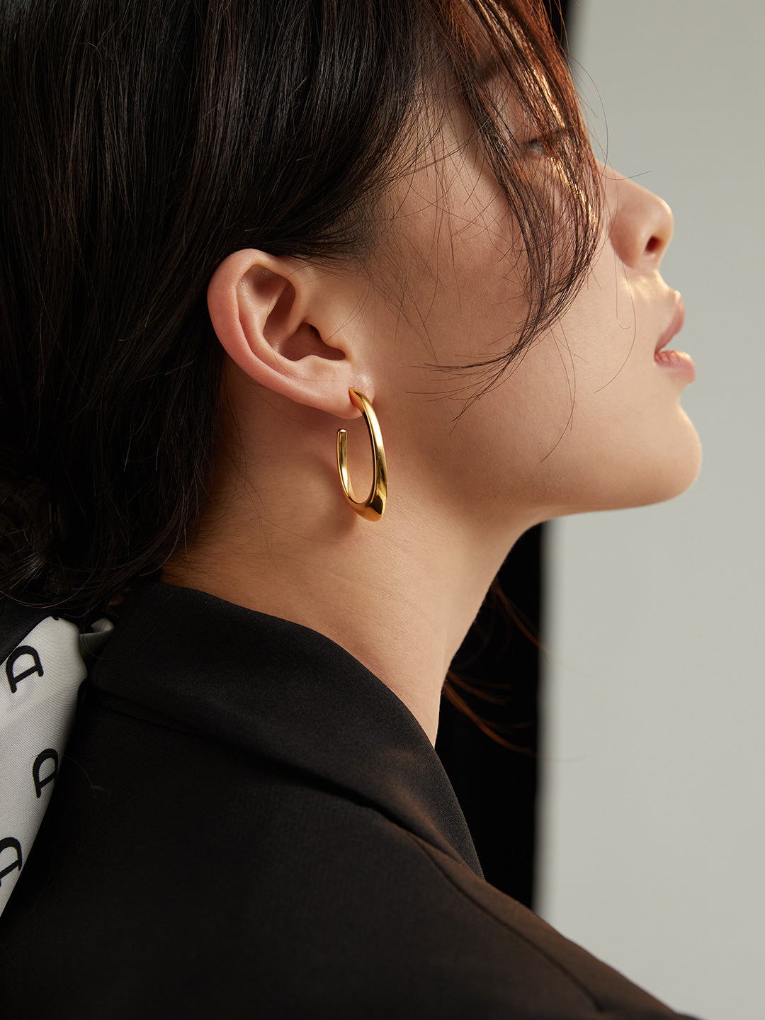 Pure silver earrings