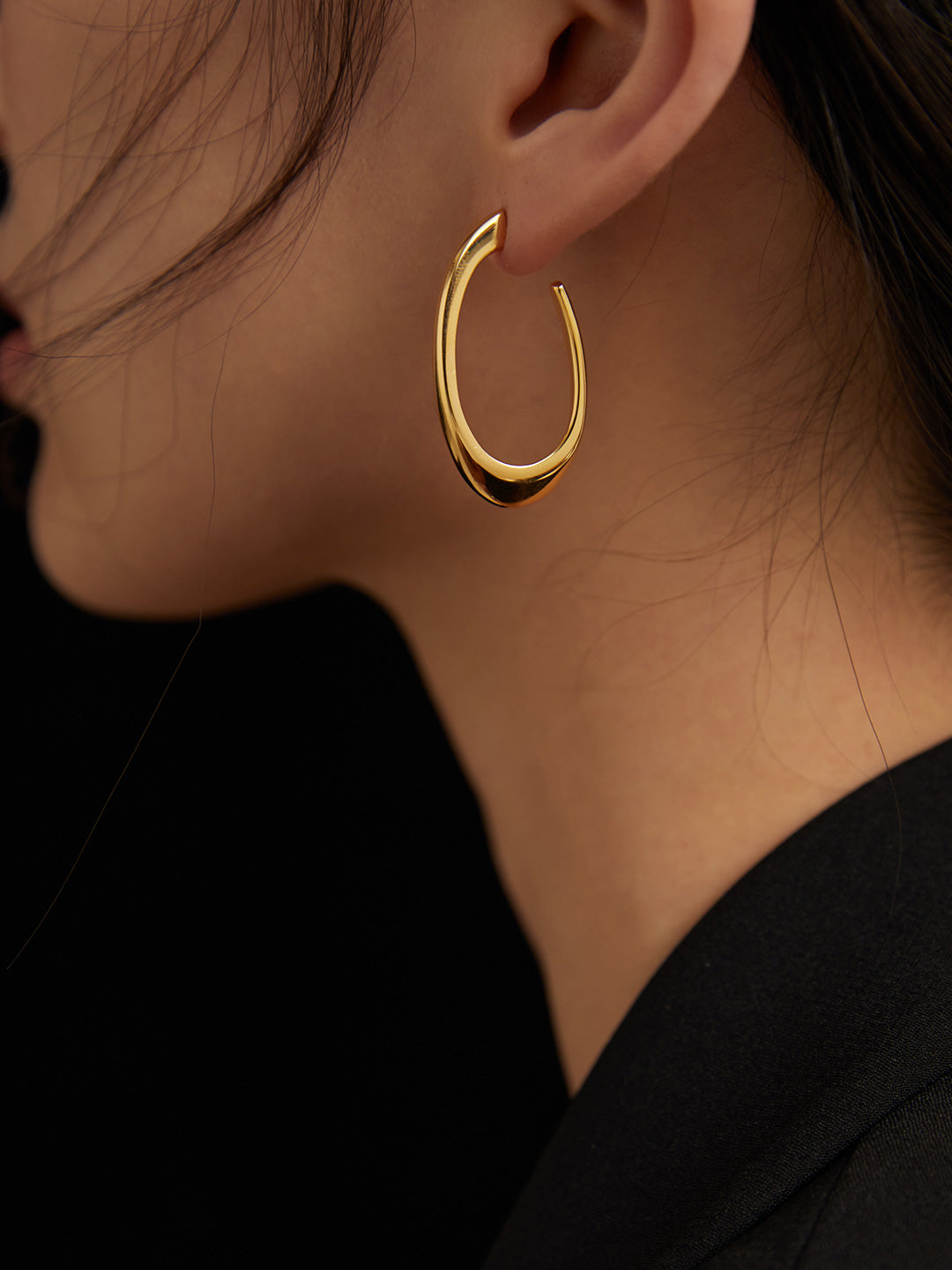 Pure silver earrings