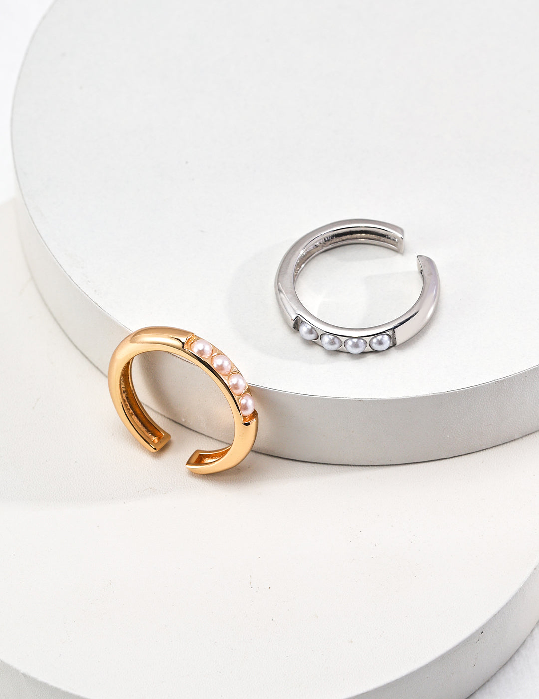 Sterling Silver Shell Pearl Ring