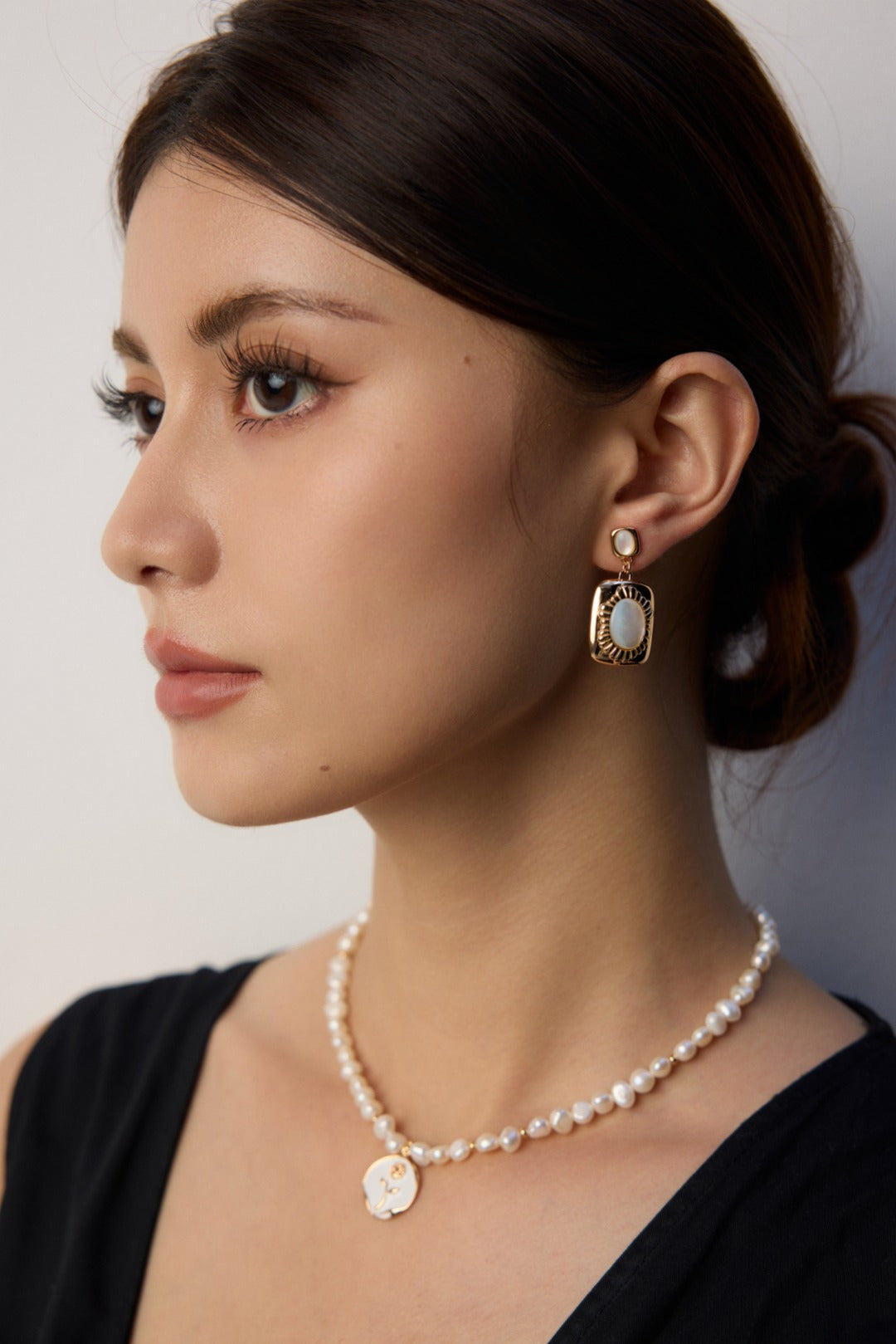 S925 Silver Vintage Silver Wire Shell Earrings