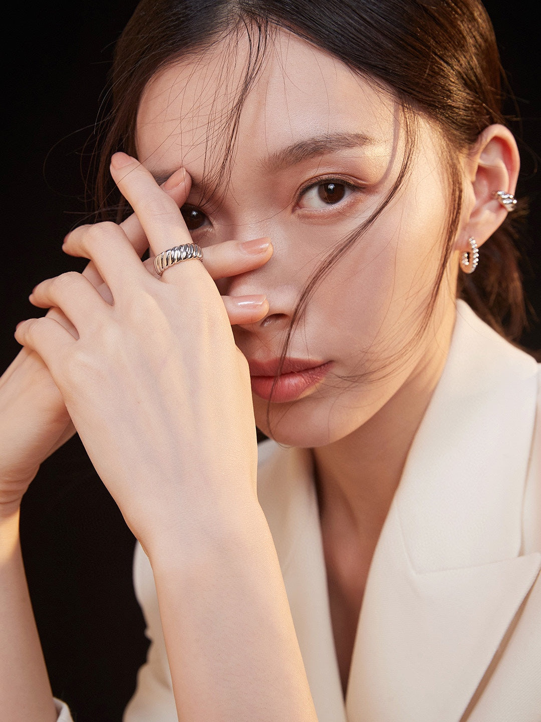 Gear Series Sterling Silver Ring