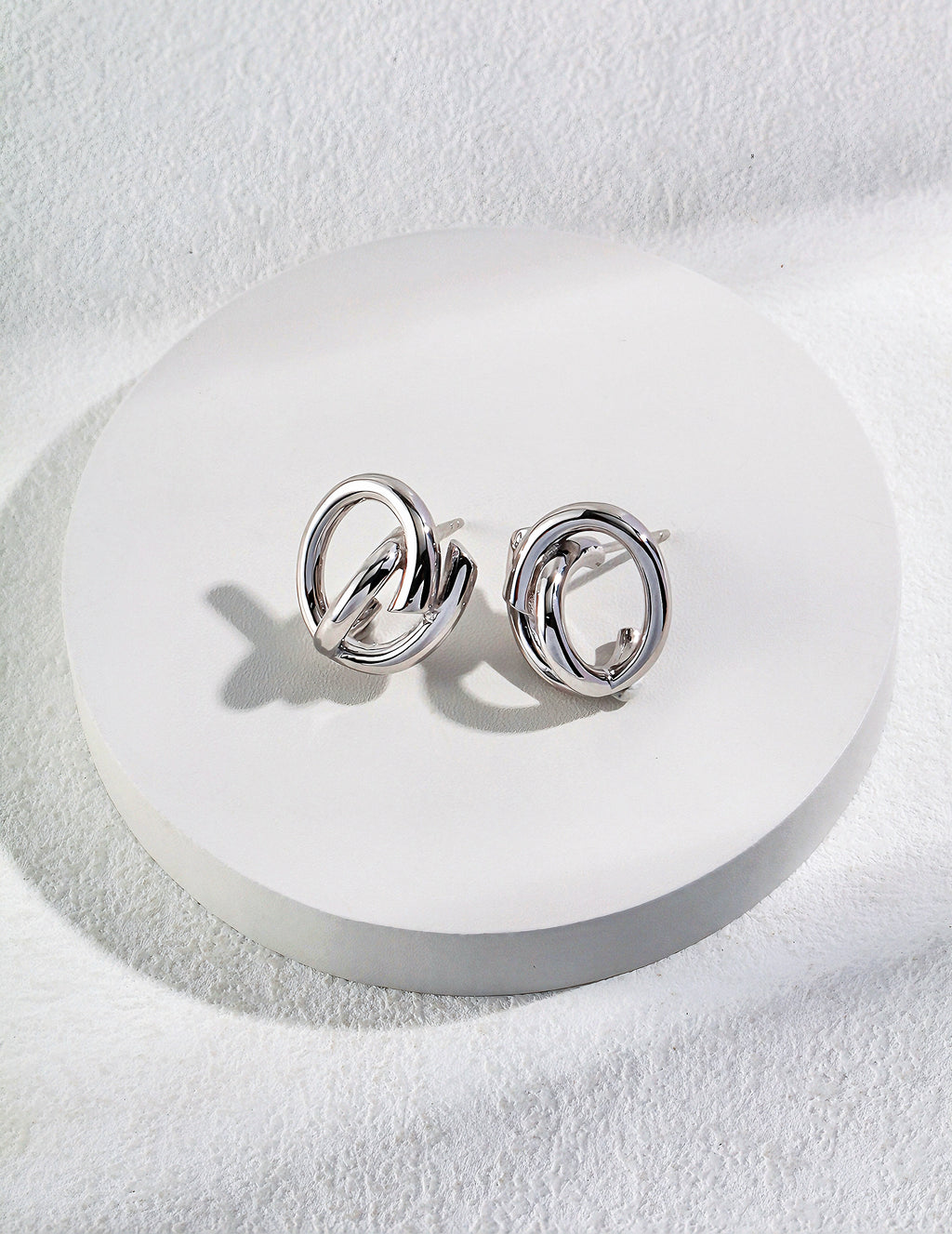 Sterling silver minimalist earrings