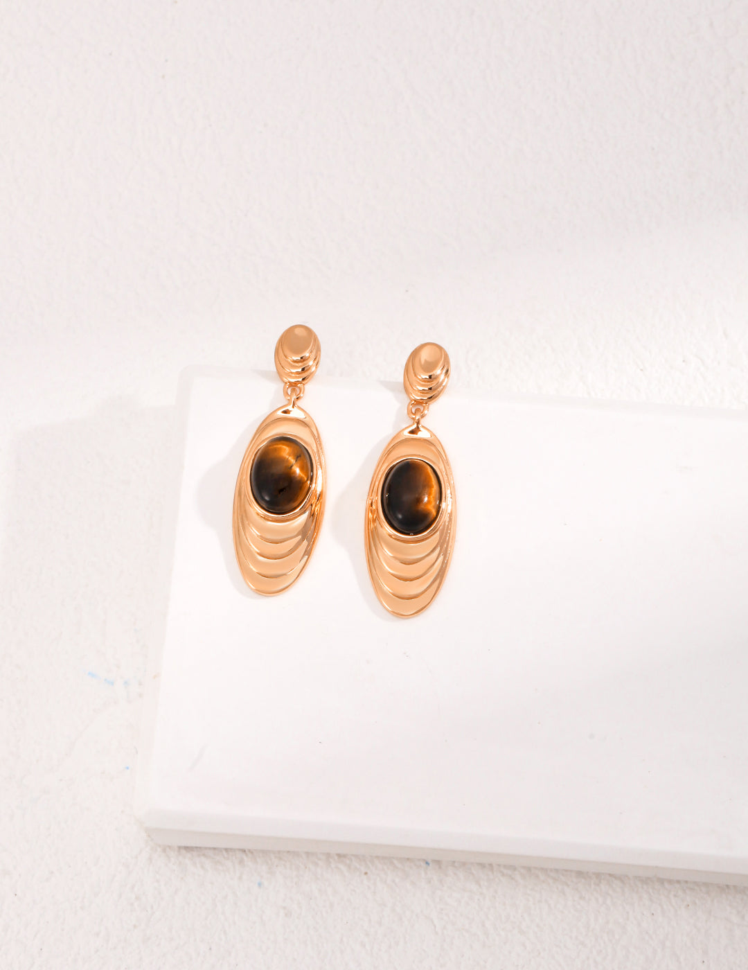 Tiger's eye earrings