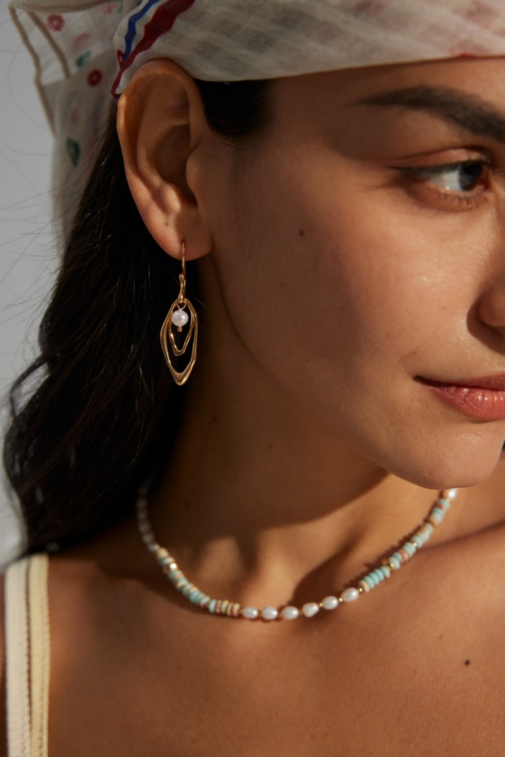 S925 Silver Minimalist Natural Pearl Earrings